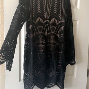 Black cocktail dress w/sleeves